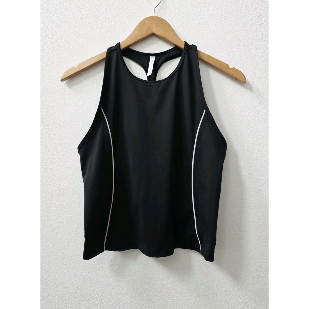 Athleta Lightning Tank Top Women's Size‎ Small Yoga Pilates Active Black White